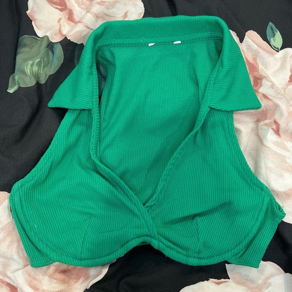princess polly mini green top - Picture 1 of 2